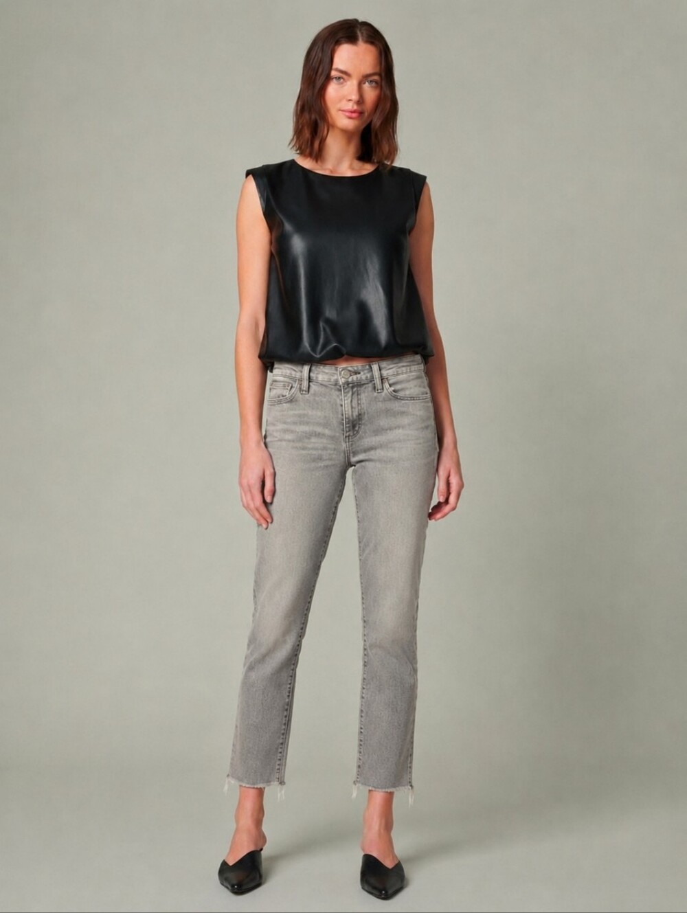 ❤️ JOE'S LARA STRAIGHT ANKLE JEANS, RAW HEM IN SELBY WASH, 2 (26)
